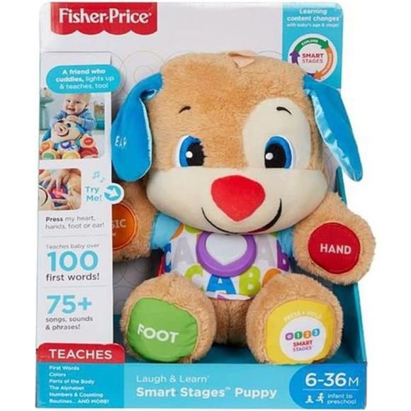 Fisher-Price Laugh&Learn Baby&Toddler Toy Puppy Interactive Plush Music & Lights - Picture 6 of 6